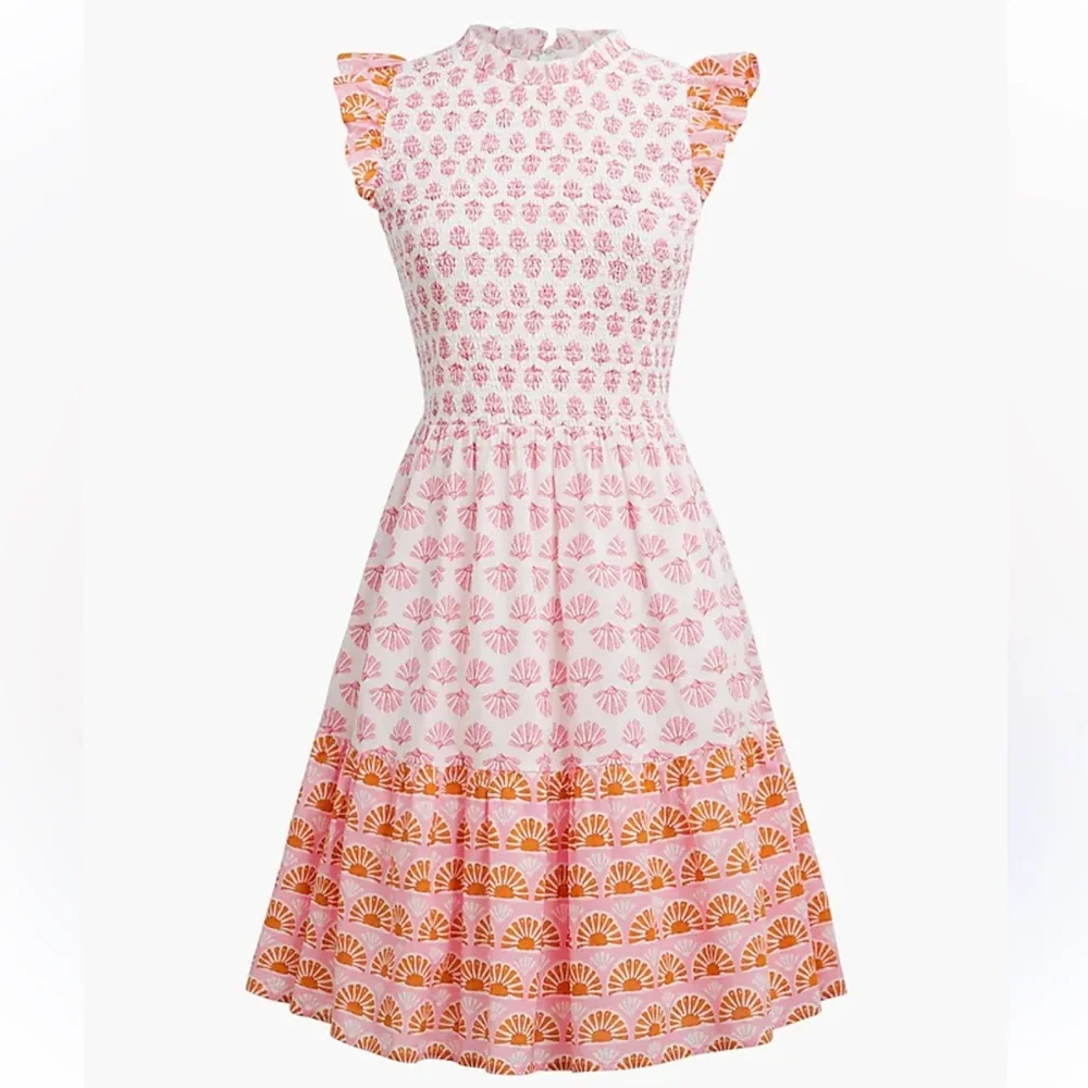 J. Crew Mini Dress with Ruffle Hem Size M - Picture 3 of 11